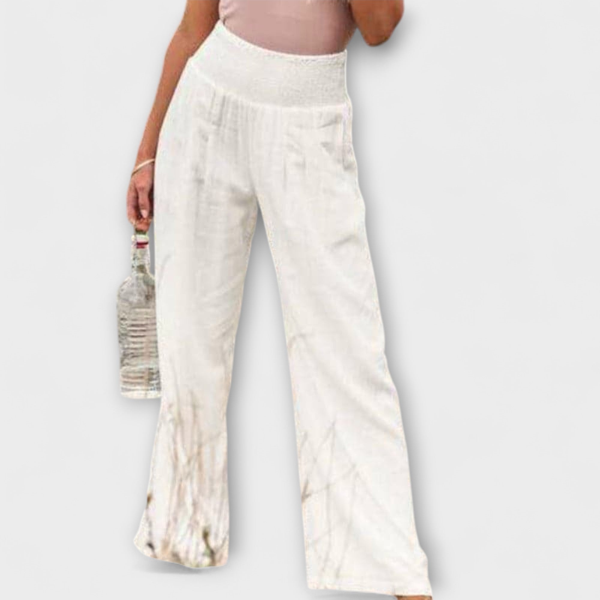 Thearya - Casual Wide Linen Trousers