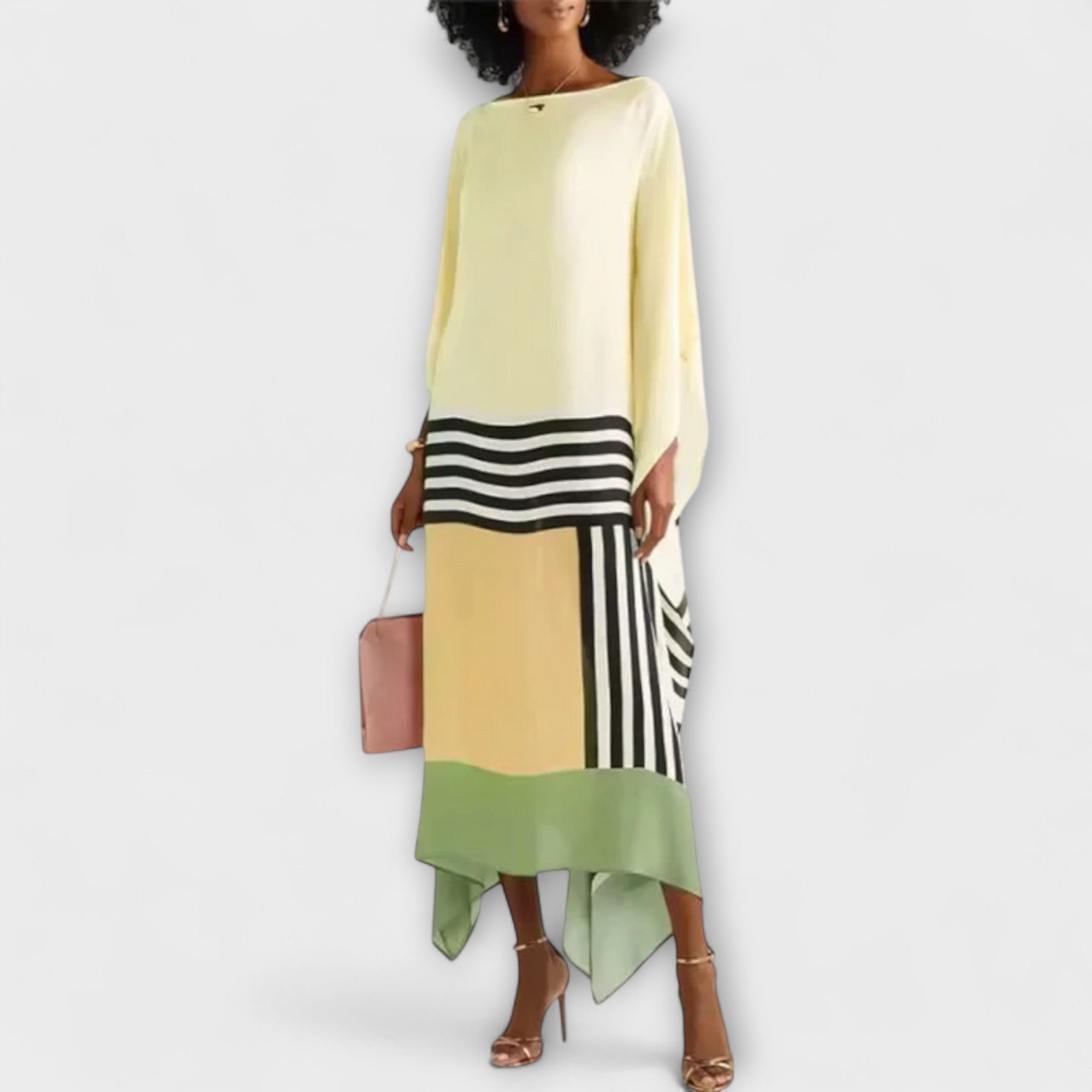 Elenora - Locker Cut Geometric Kaftan