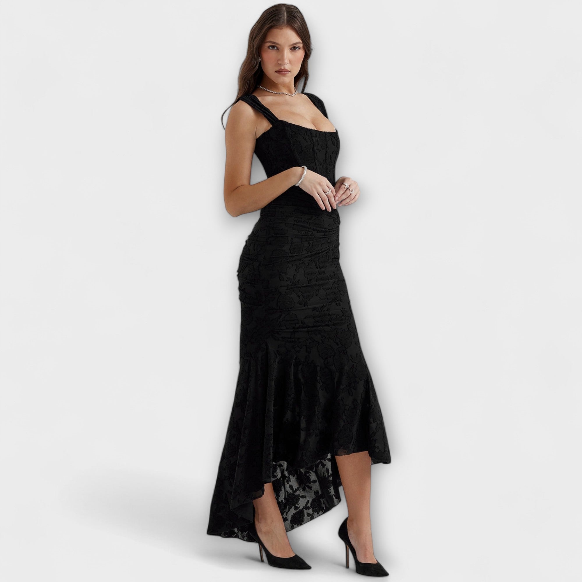 Renske - Long Dress with Elegant and Sophisticated Corset
