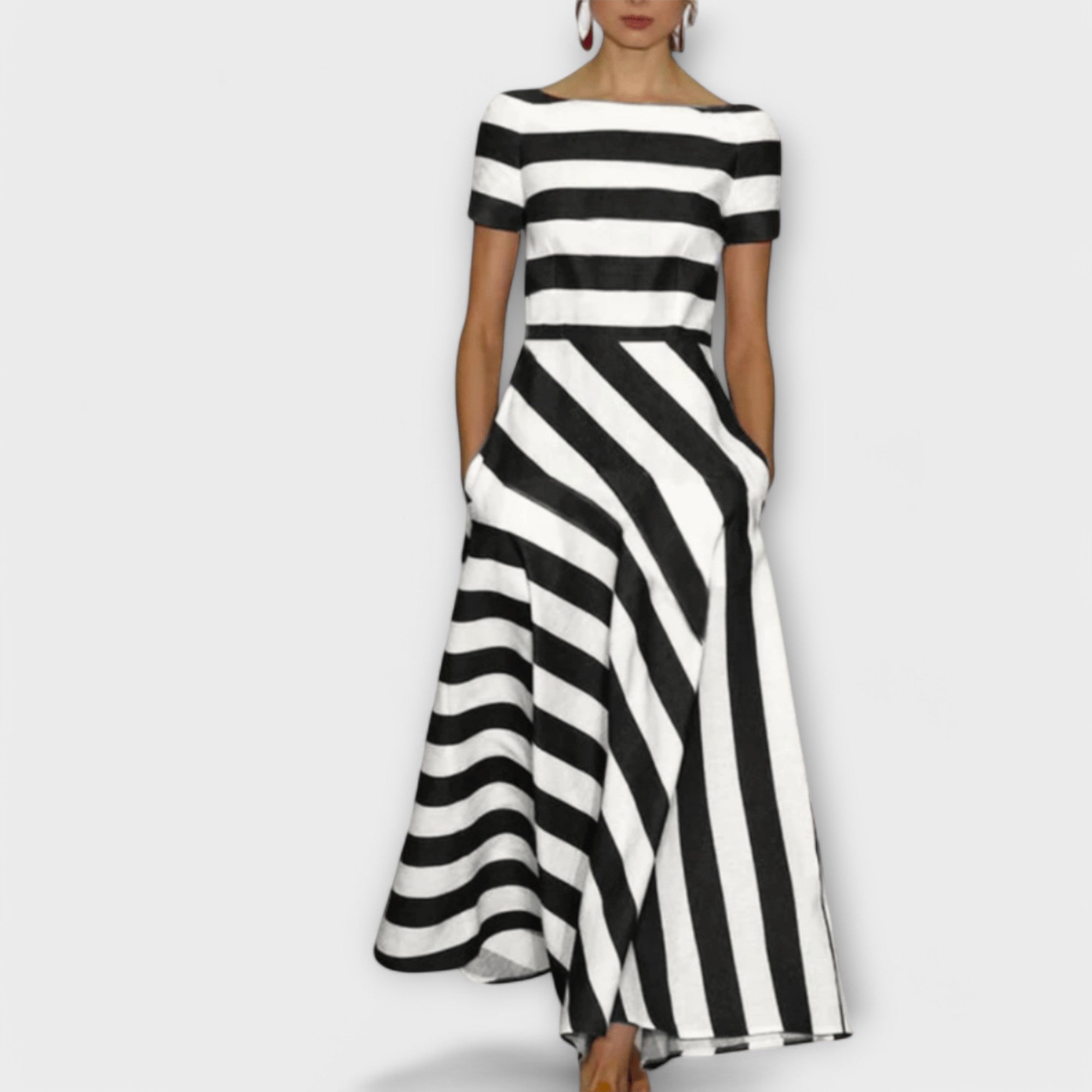 Janell - Striped Maxi Dress
