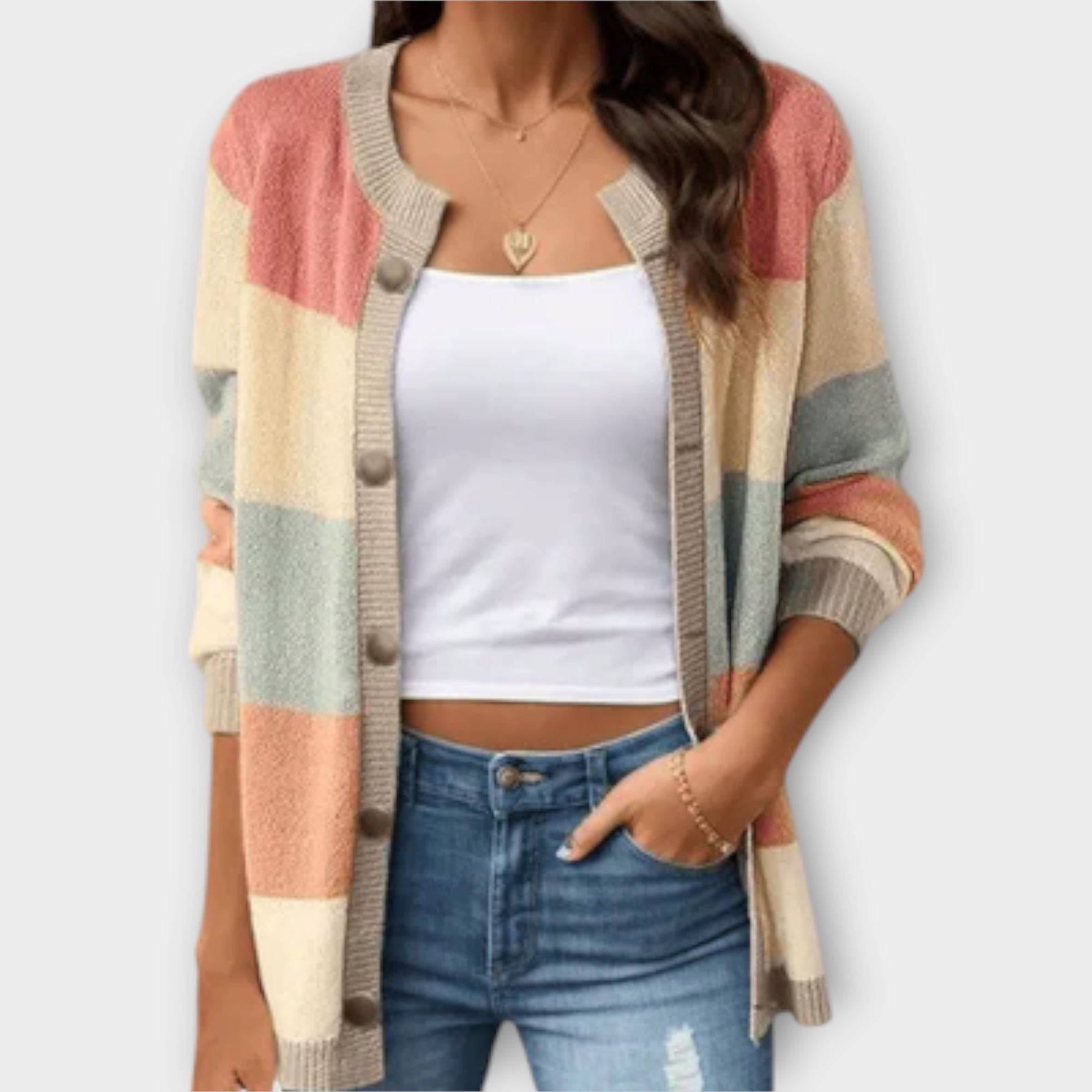 Lottenia - Striped Cardigan