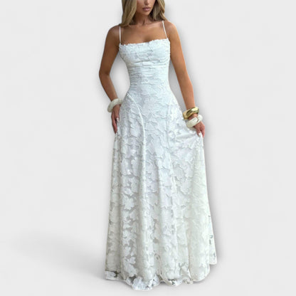 Emberly - Elegant Jacquard Maxi Dress