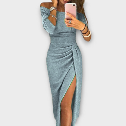 Lena - Elegant Off-Shoulder Dress