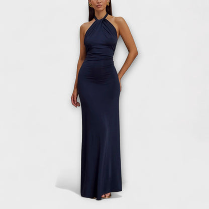 Lagoon - Slinky Halter Maxi Dress