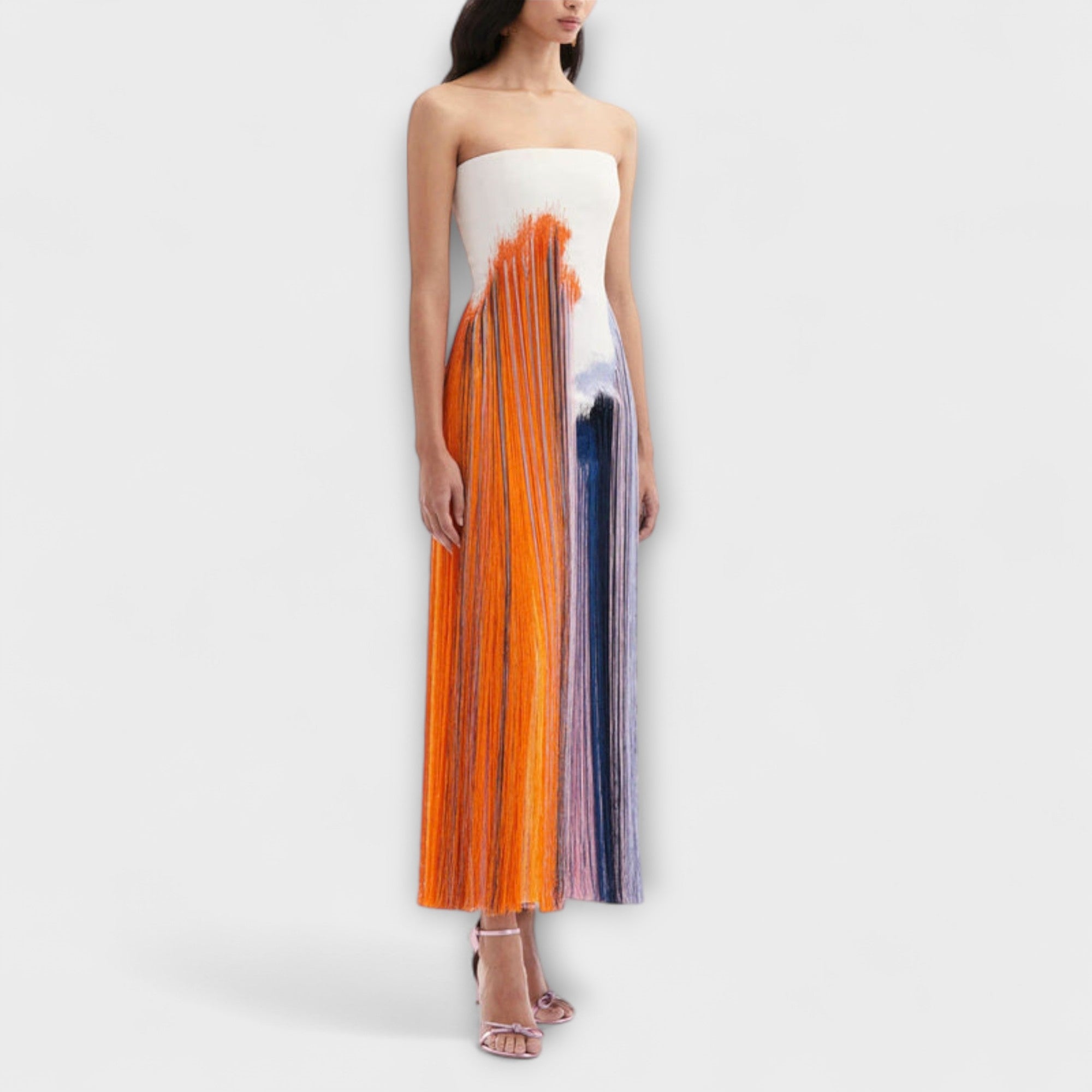 Summer - Stylish Colorblock Dress with Trendy Tassels