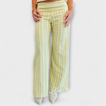 Anastasia - Classic Striped Pants Ensemble