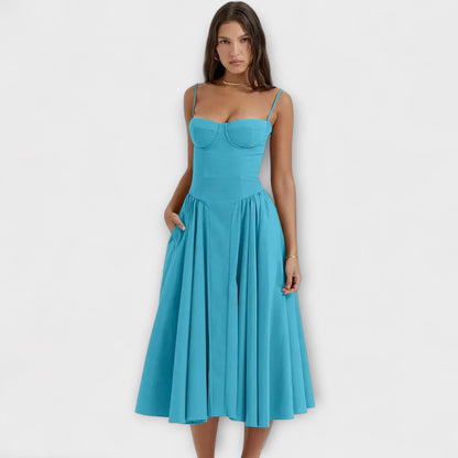 Rosalie - Refined Sleeveless Corset Dress