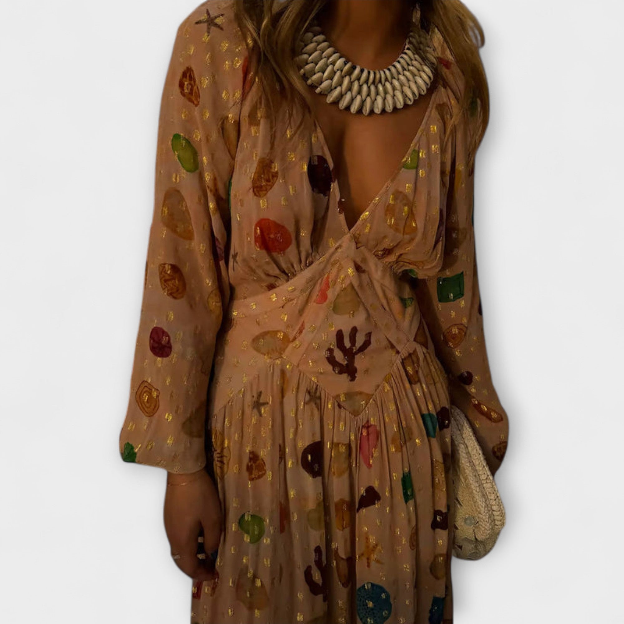 Lauren - Petite Shell Print Dress