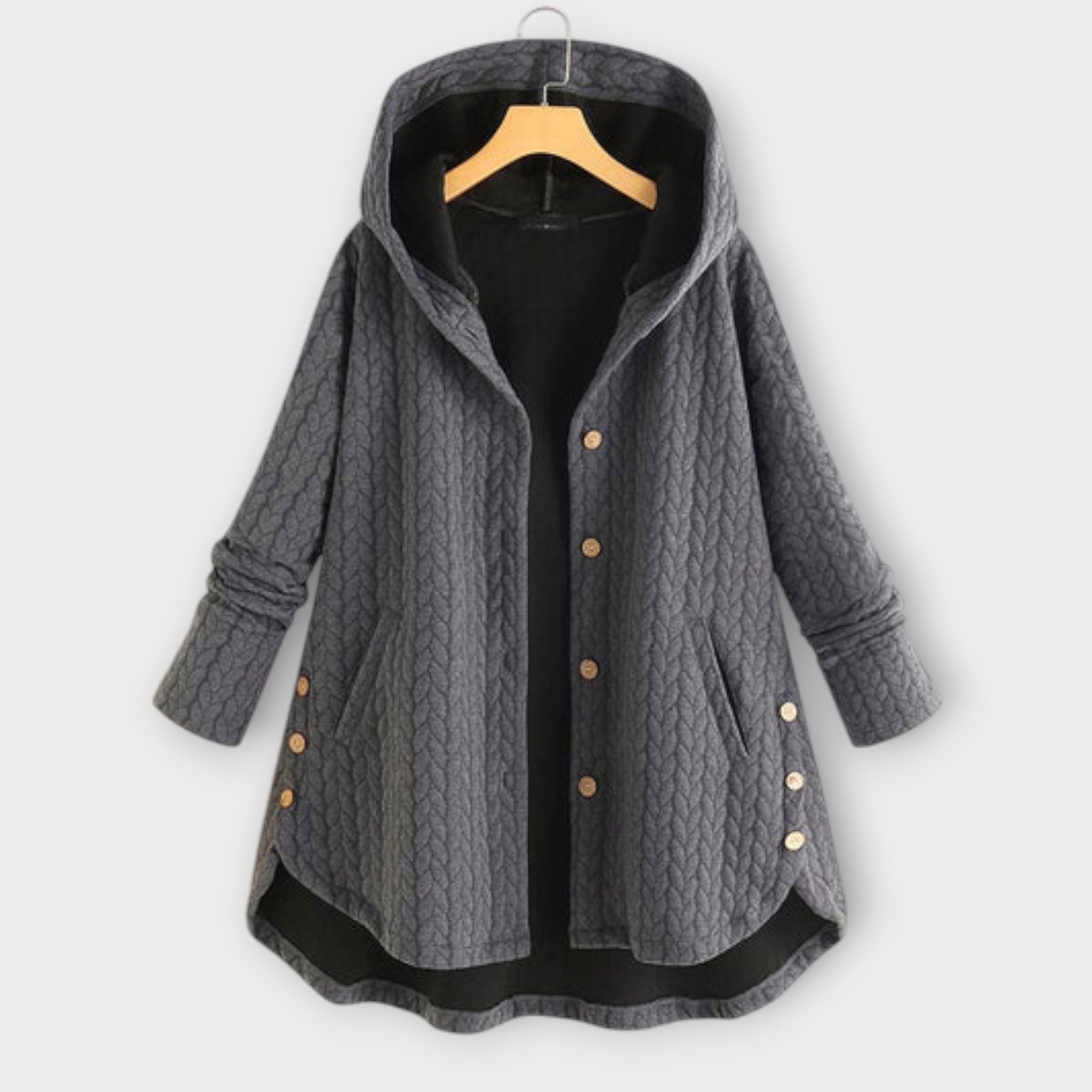 Leslie - Warm Button Placket Jacket