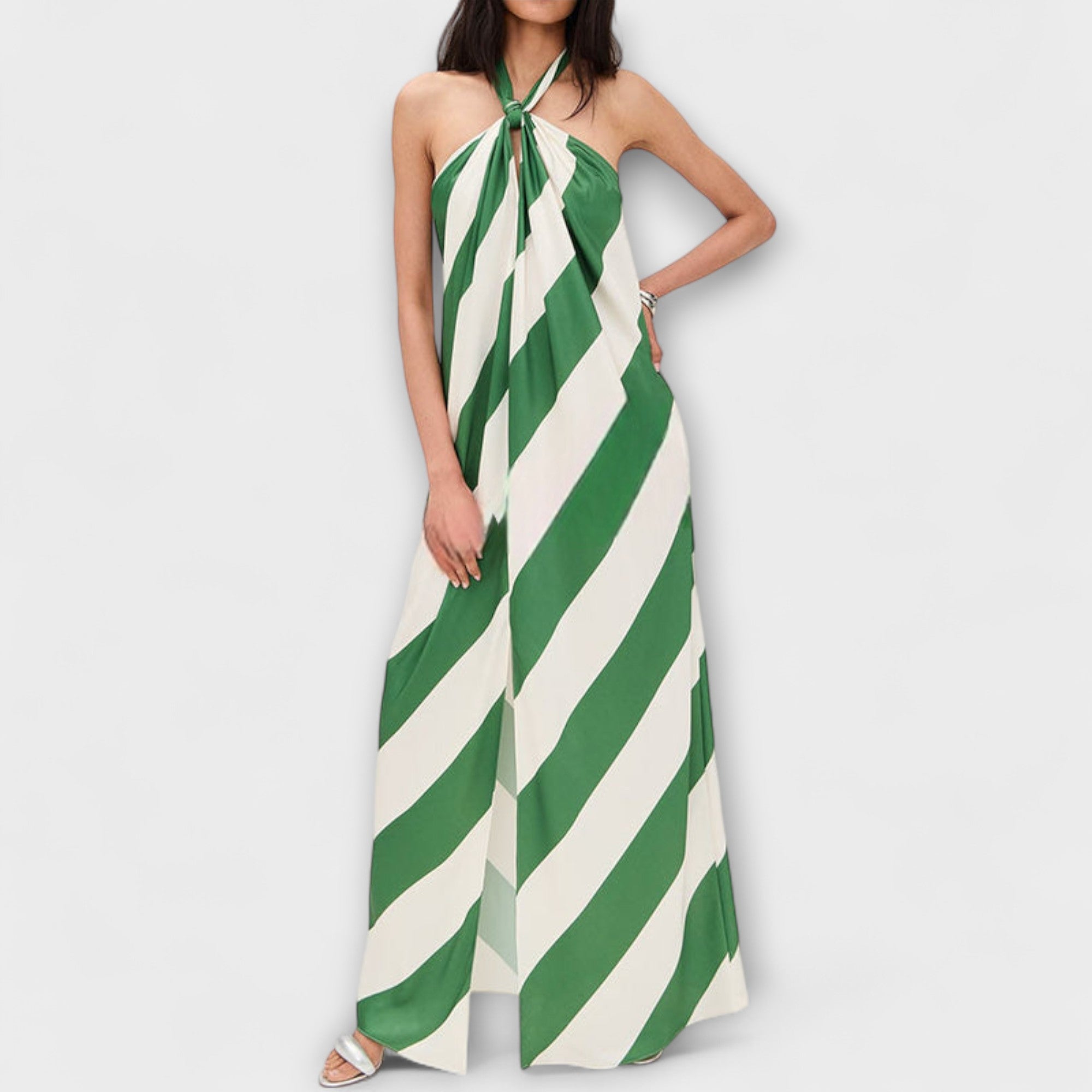 Marlowe - Striped Sleeveless Maxi Dress