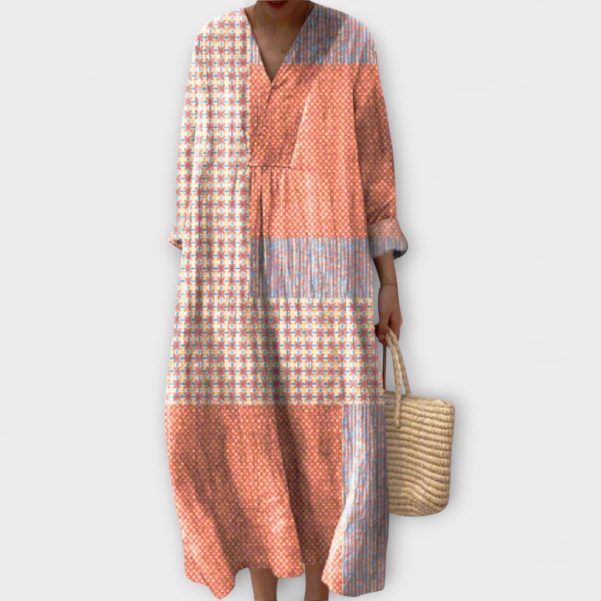 Bethany - Elegant Dress with Geometric Design