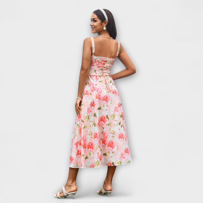 Hope - Ruffled Top Dress with Slit Detail