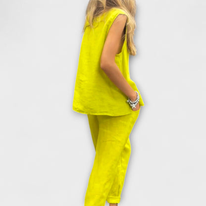 Jennifer - Relaxed Cotton-Linen Outfit