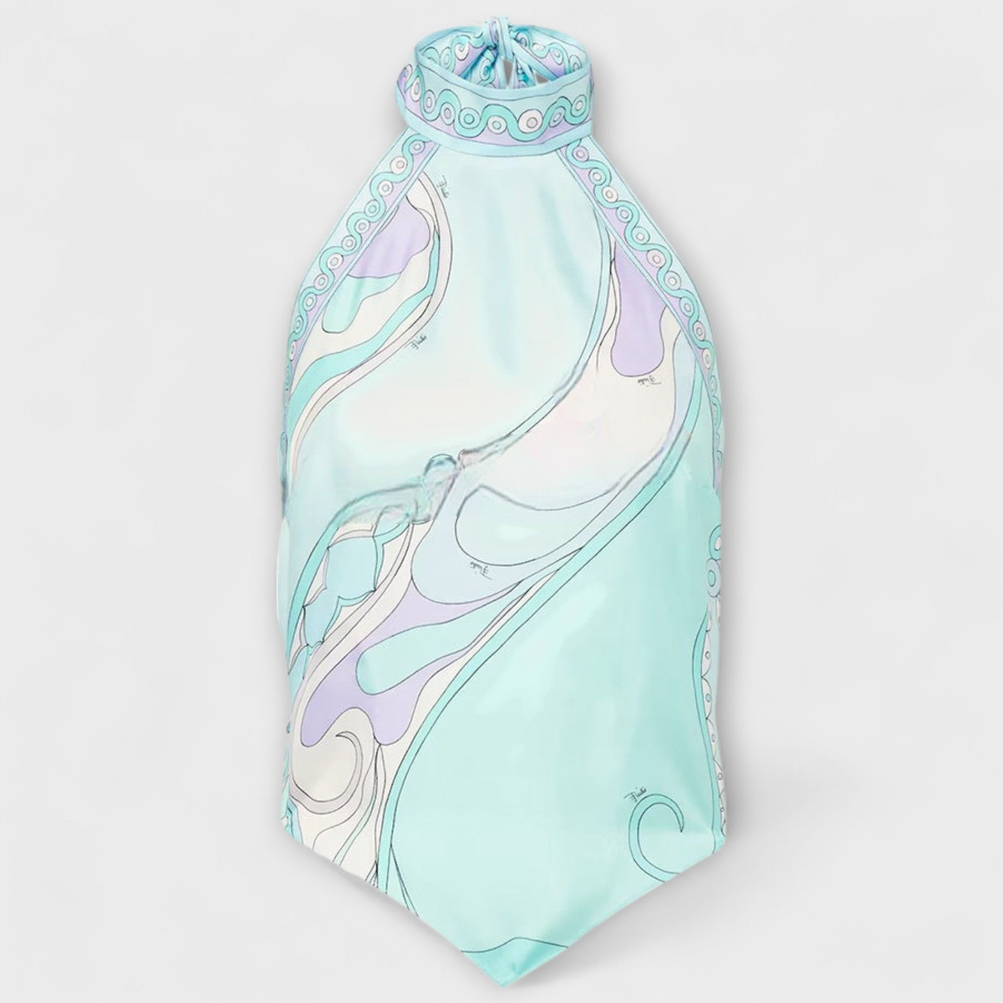 Everly - Set of Halter Top and Asymmetrical Midi Skirt